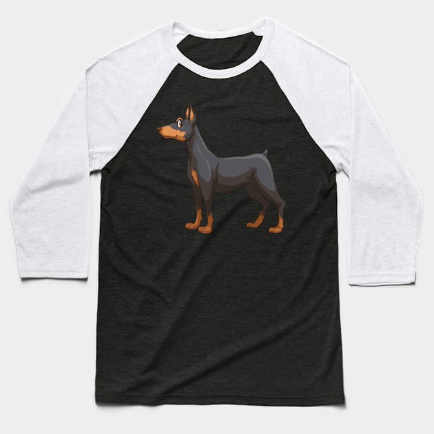 Doberman Baseball T-Shirt by giftideas